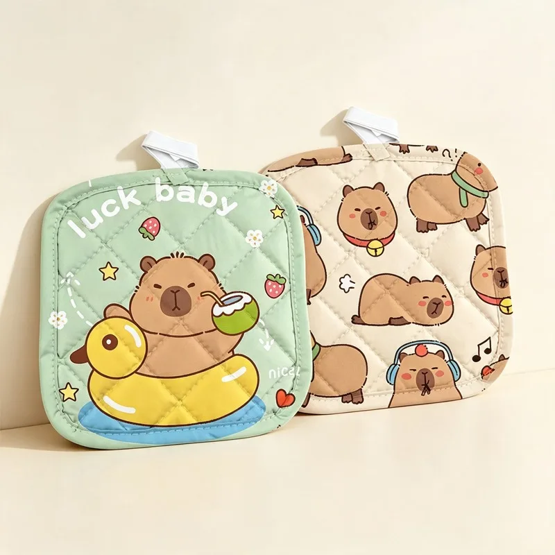 Heat Resistant Mat - Capybara Cartoon Heat Resistant Towel Pot