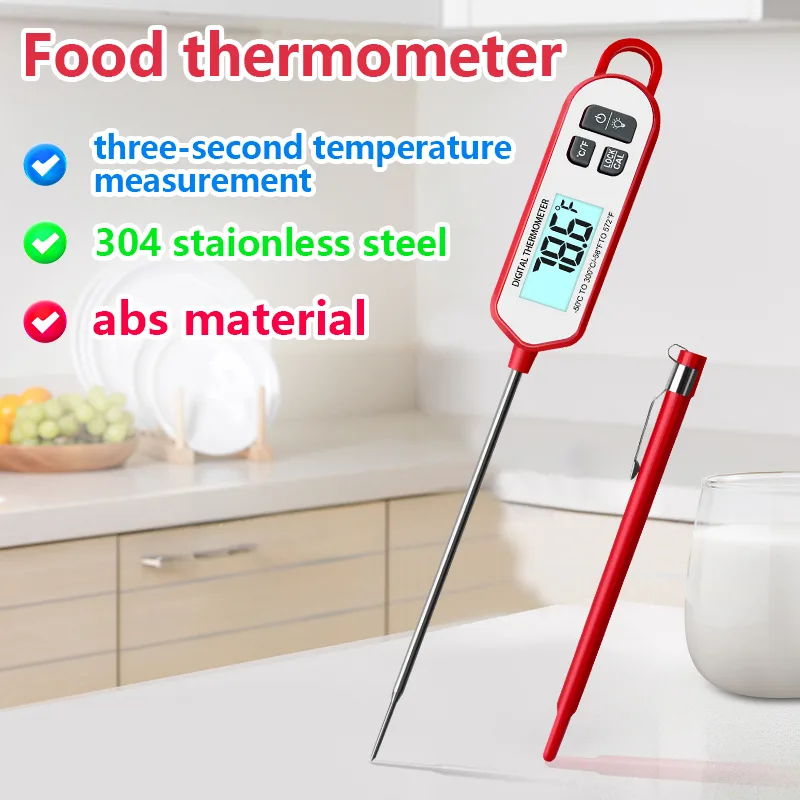 Digital Thermometer Probe - Digital Meat Thermometer Instant Read Backlit