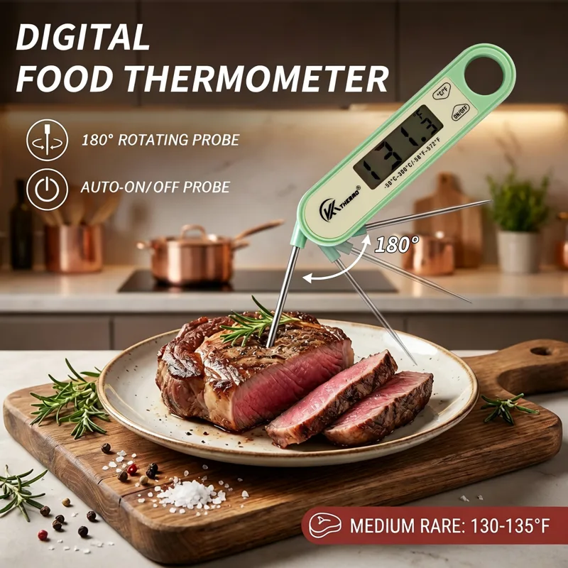 Digital Folding Food Thermomet - đánh giá và giá Digital Thermometer Probe