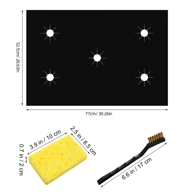 1Set Stove Top Mat for Gas Ran - đánh giá và giá Heat Resistant Mat