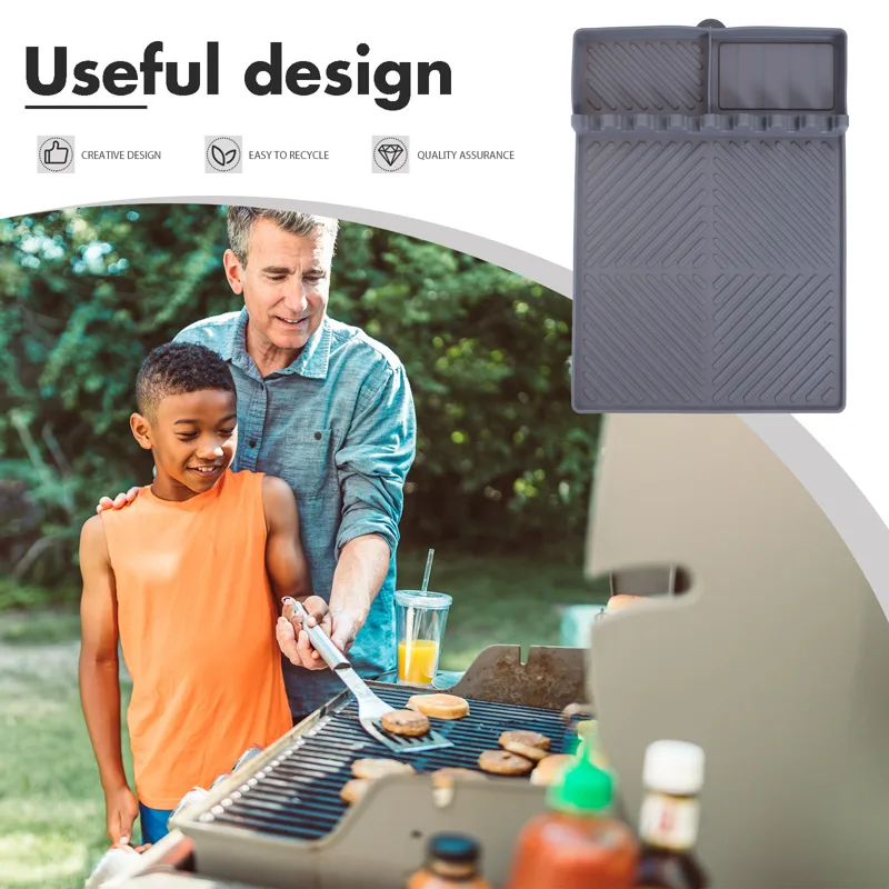 Silicone Grill Side Shelf Mat  - đánh giá và giá Heat Resistant Mat