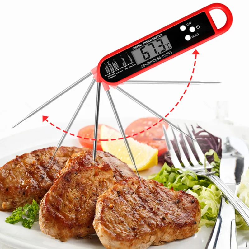 Foldable Meat Thermometer Digi - đánh giá và giá Digital Thermometer Probe