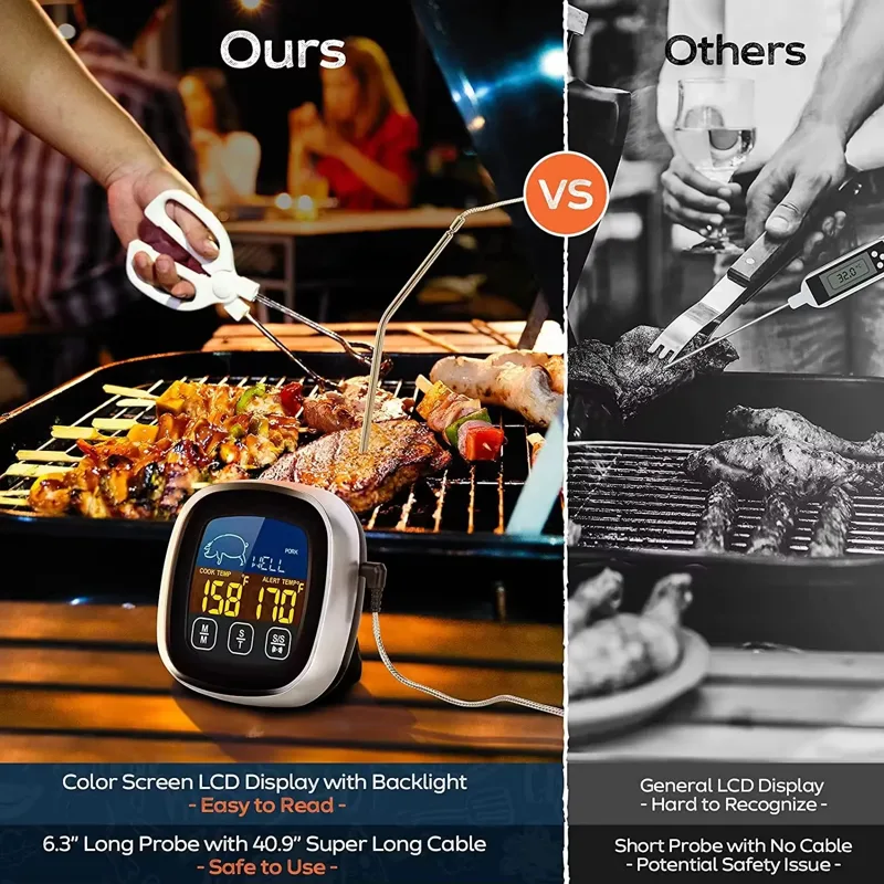 HOMEFISH Digital Meat Kitchen  - đánh giá và giá Digital Thermometer Probe